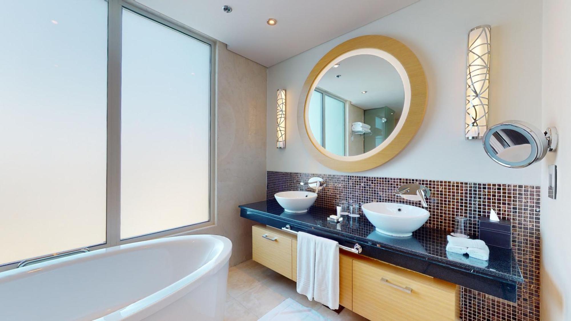 Marriott Executive Apartments Al Jaddaf, Dubai Quarto foto Bathroom