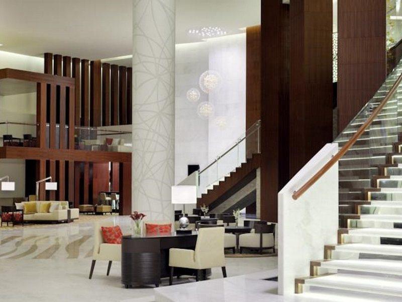 Marriott Executive Apartments Al Jaddaf, Dubai Exterior foto The lobby of the hotel